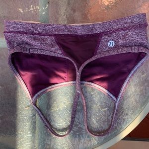 Purple lululemon sports bra